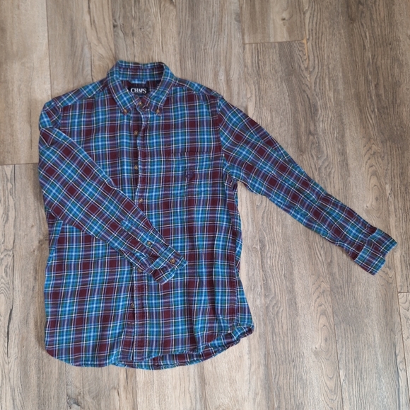 Blue and Burgundy Flannel - Picture 4 of 7